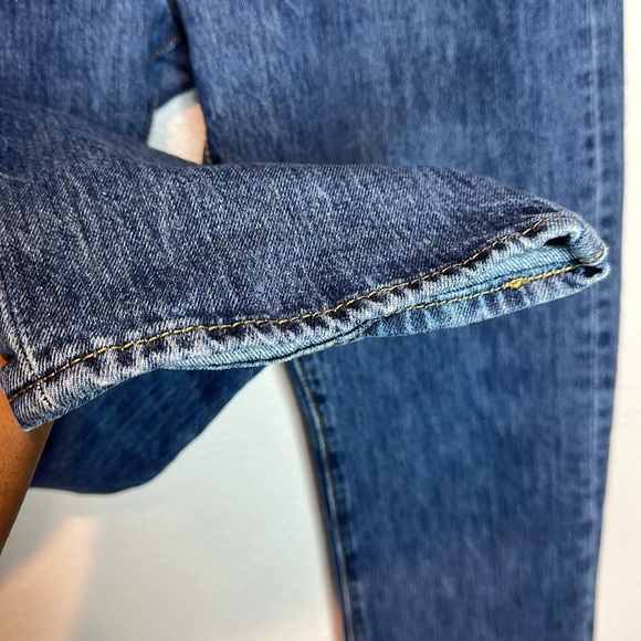 Levis Mens 501 Button Fly Denim Blue Jean W36 L32 - Picture 6 of 7